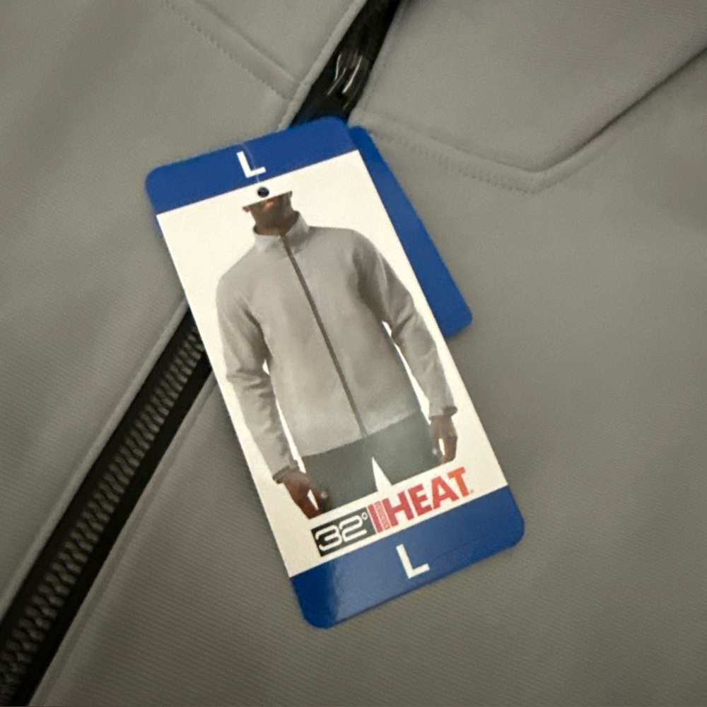 32 Degrees Light Gray Full-Zip Jacket